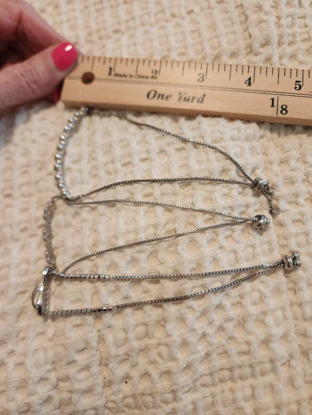 Lot Of 4 Silver-Tone Bracelets 3 Bolo Style 1 Inspirational Cuff Flipflop Bling